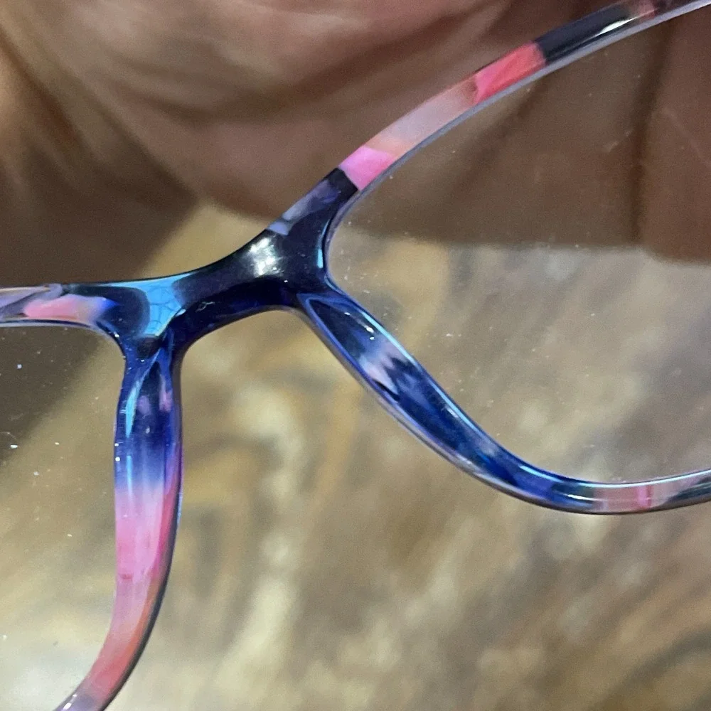 Lisa Loeb Eyeglass FRAMES ONLY Hula Hoop 9 Blueberry Swirl 49-15-125